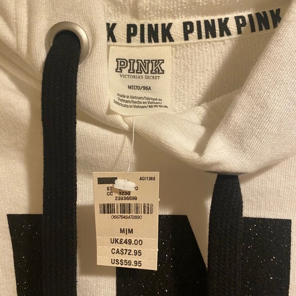Victoria’s Secret PINK White Sweatshirt - Picture 2 of 3